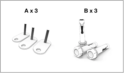 Ground Fixing Brackets - Stix Series Fire Pits 1