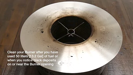 How do I clean my EcoSmart Fire ethanol burner? 2