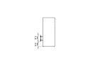 Aspect Designer Fireplace - Technical Drawing / Side by EcoSmart Fire