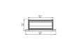 Firebox 720CV Curved Fireplace - Technical Drawing / Top by EcoSmart Fire