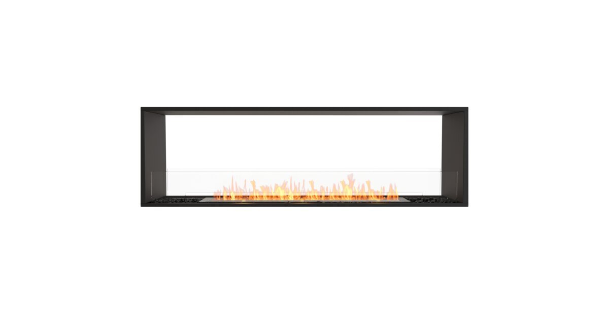 Double Sided Fireplace Insert, Bio Ethanol Fireplace Double Sided