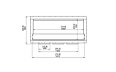 Firebox 1800SS Single Sided Fireplace - Technical Drawing / Front by EcoSmart Fire