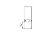 Ghost Designer Fireplace - Technical Drawing / Side by EcoSmart Fire