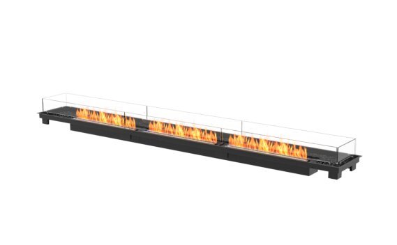 Linear 130 Fire Pit Kit - Ethanol - Black / Black / Indoor Safety Tray by EcoSmart Fire
