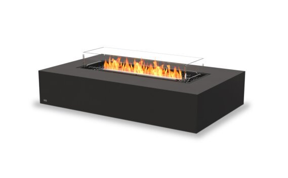 Wharf 65 Fire Table - Ethanol - Black / Graphite / Optional Fire Screen by EcoSmart Fire