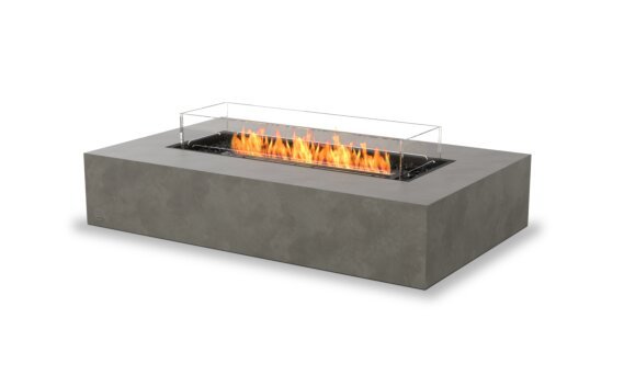 Wharf 65 Fire Table - Ethanol - Black / Natural / Optional Fire Screen by EcoSmart Fire