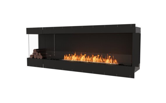 Flex 86LC.BXL Left Corner - Ethanol / Black / Uninstalled view - Logs not included by EcoSmart Fire