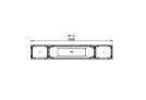 Flex 78BN.BX2 Bench - Technical Drawing / Top by EcoSmart Fire