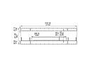 Flex 104IL.BX2 Island - Technical Drawing / Front by EcoSmart Fire
