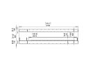 Flex 122IL.BX1 Island - Technical Drawing / Front by EcoSmart Fire