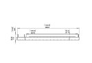 Flex 140BN.BX1 Bench - Technical Drawing / Front by EcoSmart Fire