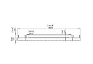 Flex 140BN.BX2 Bench - Technical Drawing / Front by EcoSmart Fire