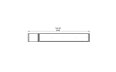 Flex 104IL.BX1 Island - Technical Drawing / Top by EcoSmart Fire