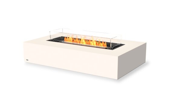 Wharf 65 Fire Table - Ethanol - Black / Bone / Optional Fire Screen by EcoSmart Fire