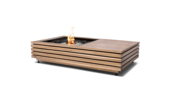 Manhattan 50 Fire Table - Ethanol / Teak / *Teak colours may vary by EcoSmart Fire