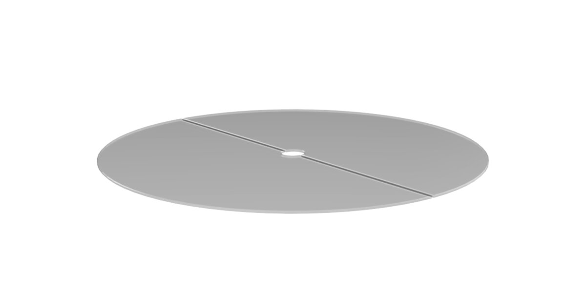 R20 Glass Cover Plate Table Accessory EcoSmart Fire