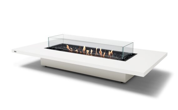 Daiquiri 70 Fire Table - Ethanol - Black / Bone / Included fire screen by EcoSmart Fire