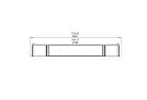 Flex 104DB.BX2 Flex Fireplace - Technical Drawing / Top by EcoSmart Fire