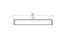Flex 104LC Flex Fireplace - Technical Drawing / Top by EcoSmart Fire