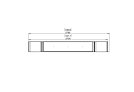 Flex 104PN.BX2 Flex Fireplace - Technical Drawing / Top by EcoSmart Fire