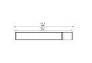 Flex 104SS.BXR Flex Fireplace - Technical Drawing / Top by EcoSmart Fire