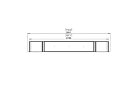 Flex 104SS.BX2 Flex Fireplace - Technical Drawing / Top by EcoSmart Fire