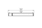 Flex 122DB.BX1 Flex Fireplace - Technical Drawing / Top by EcoSmart Fire