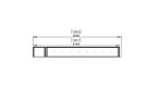 Flex 122LC.BXL Flex Fireplace - Technical Drawing / Top by EcoSmart Fire