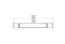 Flex 122PN.BX2 Flex Fireplace - Technical Drawing / Top by EcoSmart Fire