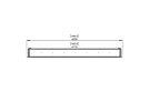 Flex 158DB Flex Fireplace - Technical Drawing / Top by EcoSmart Fire