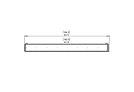 Flex 158PN Flex Fireplace - Technical Drawing / Top by EcoSmart Fire