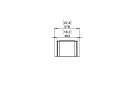 Flex 18SS Flex Fireplace - Technical Drawing / Top by EcoSmart Fire