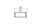 Flex 32DB Flex Fireplace - Technical Drawing / Top by EcoSmart Fire