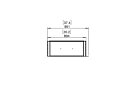 Flex 32LC Flex Fireplace - Technical Drawing / Top by EcoSmart Fire