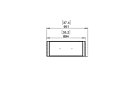 Flex 32PN Flex Fireplace - Technical Drawing / Top by EcoSmart Fire