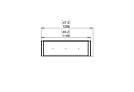 Flex 42LC Flex Fireplace - Technical Drawing / Top by EcoSmart Fire