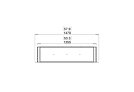 Flex 50DB Flex Fireplace - Technical Drawing / Top by EcoSmart Fire