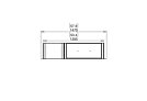 Flex 50DB.BX1 Flex Fireplace - Technical Drawing / Top by EcoSmart Fire