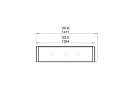 Flex 50LC Flex Fireplace - Technical Drawing / Top by EcoSmart Fire