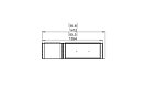Flex 50LC.BXL Flex Fireplace - Technical Drawing / Top by EcoSmart Fire