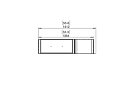 Flex 50PN.BXR Flex Fireplace - Technical Drawing / Top by EcoSmart Fire