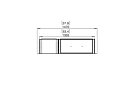 Flex 50SS.BXL Flex Fireplace - Technical Drawing / Top by EcoSmart Fire