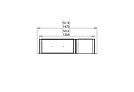 Flex 50SS.BXR Flex Fireplace - Technical Drawing / Top by EcoSmart Fire