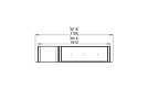 Flex 60DB.BX1 Flex Fireplace - Technical Drawing / Top by EcoSmart Fire
