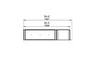Flex 60LC.BXR Flex Fireplace - Technical Drawing / Top by EcoSmart Fire