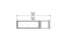 Flex 60PN.BXR Flex Fireplace - Technical Drawing / Top by EcoSmart Fire