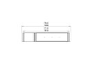 Flex 68DB.BX1 Flex Fireplace - Technical Drawing / Top by EcoSmart Fire