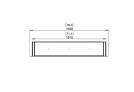 Flex 68DB Flex Fireplace - Technical Drawing / Top by EcoSmart Fire