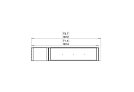 Flex 68LC.BXL Flex Fireplace - Technical Drawing / Top by EcoSmart Fire
