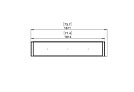 Flex 68LC Flex Fireplace - Technical Drawing / Top by EcoSmart Fire